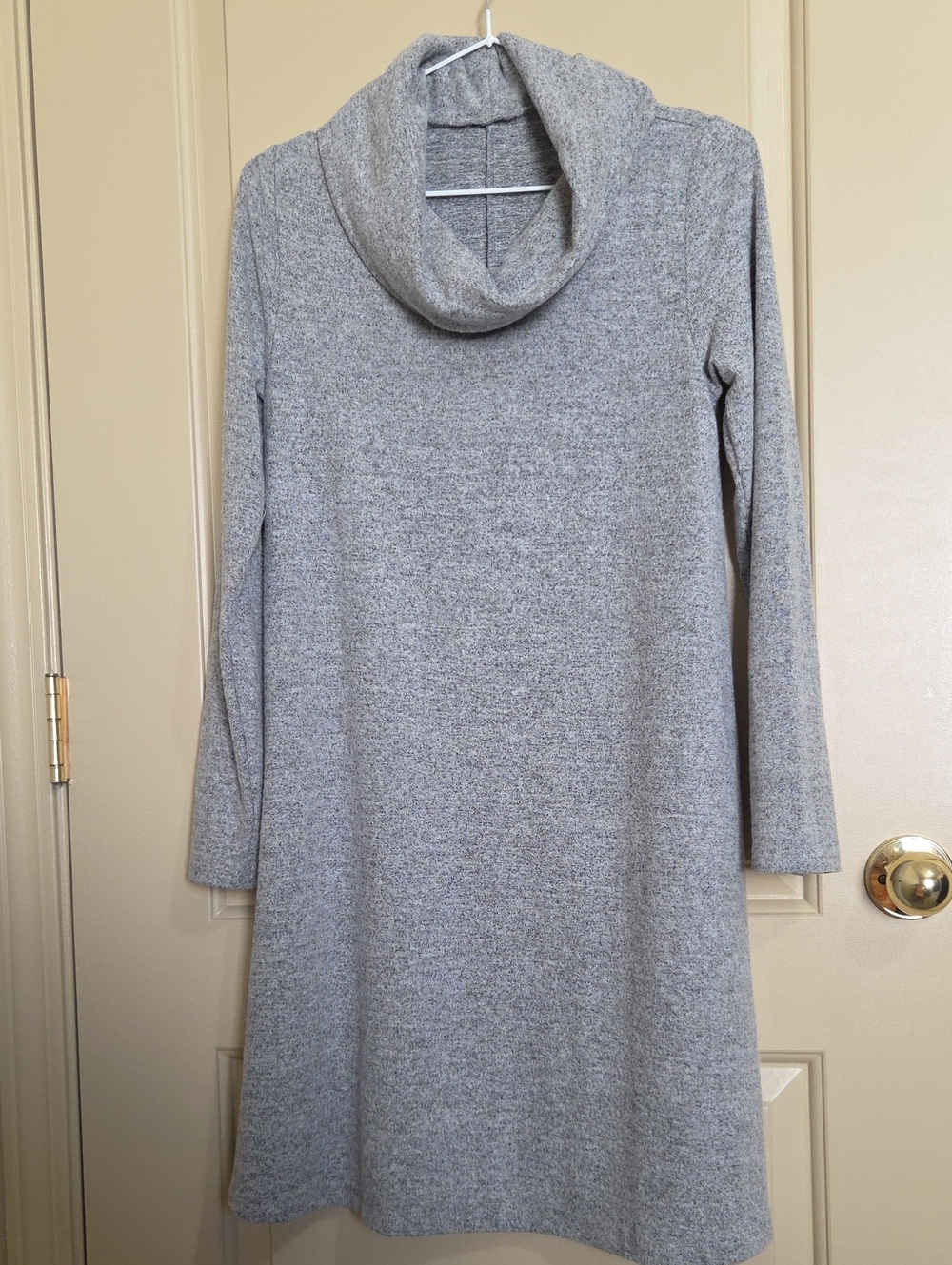 Loft Gray Cowl Neck Sweater Dress - Women